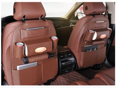 Premium Leather Car Seat Organizer