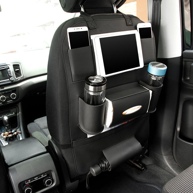 Premium Leather Car Seat Organizer